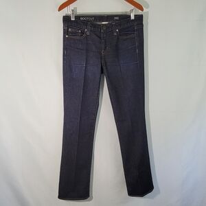 J. CREW Women's High-Rise Bootcut Jeans Size 28S Dark Wash Casual Cotton Blend